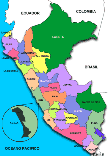 Peru Regional Map